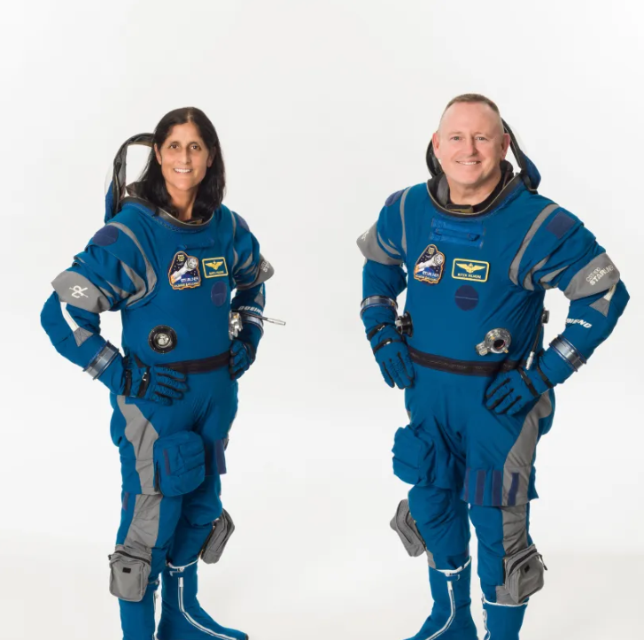 Astronauts Williams and Wilmore